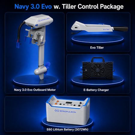 NAVY 3.0 Evo with Tiller Control & E60 Battery
